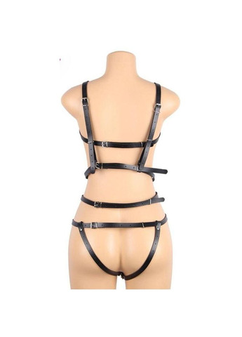 Набір портупея + гартери Star Night Harnas Van Kunstleer, чорний No Brand (303881011)