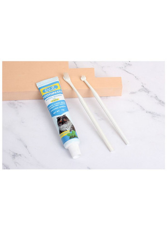 Набір для догляду за ротовою порожниною для котів (зубна паста + 2 щітки) No Brand (323231977)