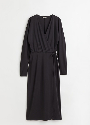 Чорна кежуал сукня H&M однотонна