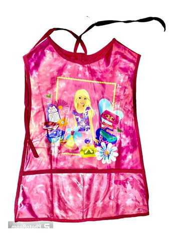 Фартух для творчості поліетиленовий зі спинкою з кишенями 49х37см No Brand (372170609)