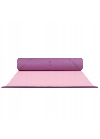 Коврик (мат) для йоги та фітнесу TPE 6 мм Purple/Pink Springos yg0015 (275653621)