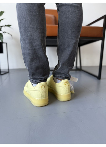 КРОССОВКИ ЖЕНСКИЕ NIKE AIR FORCE X DRACE NOCTA YELLOW НАЙК АИР ФОРС 1 ПРЕМИУМ No Brand комбинированные демисезоны (369391061)