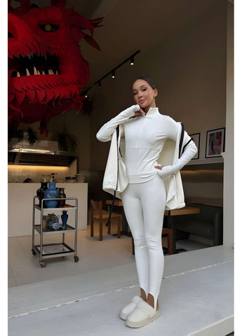 Жіночий теплий флісовий термокостюм термокомплект термобілизна із жилеткою Україна (366869002)