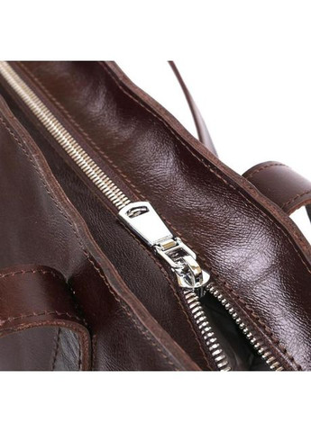 Сумка шоппер женская из натуральной кожи на плечо большая Коричневый 39255 Shvigel (353302643)