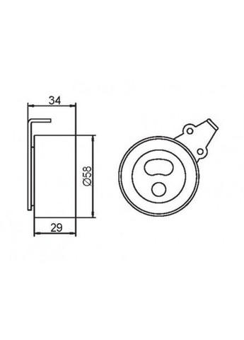 Ролик натяжний KIA SPORTAGE (вир-во ) GT20130 C.I.U GMB (345768305)
