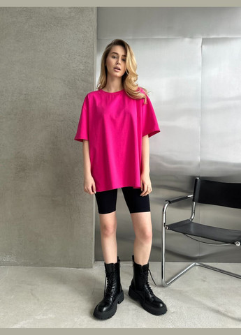 Розовая женская базовая футболка цвет малиновый р.42/46 452425 New Trend