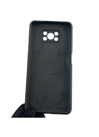 Чохол для Poco X3 NFC силіконовий з мікрофіброю нековзний на сяомі поко х3 нфс чорний Xiaomi (366387664)