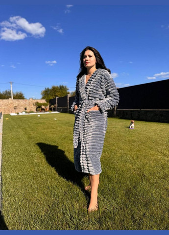 Халат женский махровый гипоаллергенный шарпей (П4К-Al-sharpey-halat-002-02) No Brand (308864294)