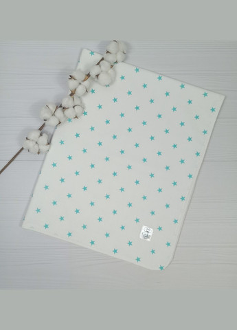 Набір для малюка: 2 пелюшки і іграшки з тримачем a.l.babybox Зірки м'ятні No Brand (315488146)
