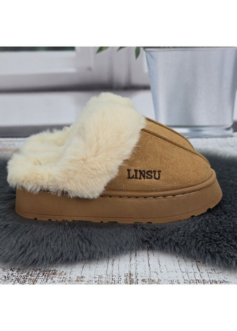 Коричневые тапочки домашние Fashion