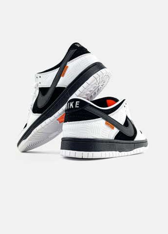 Чорно-білі всесезон кросівки чоловічі nike sb dunk low x tightbooth black white | найк сб данк низькі чорно-білі No Brand