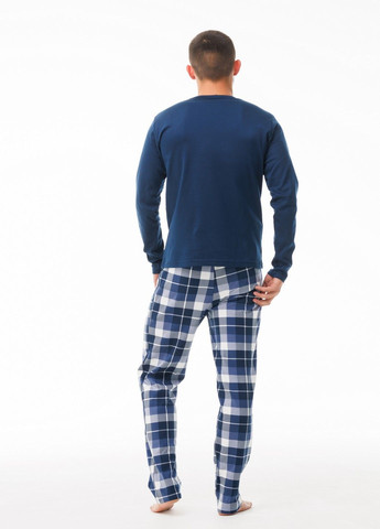 Піжама чоловіча S темно-синій (9416103249711) Наталюкс 94-1610 (302311827)