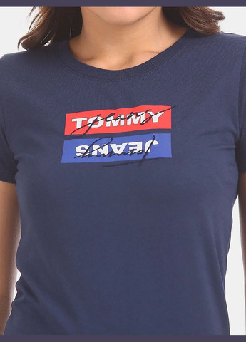 Синяя футболка с логотипом Tommy Hilfiger