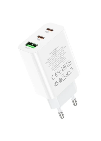 Сетевое зарядное устройство C99A PD 20W Type-C / USB QC3.0 3A - White Hoco (262806116)