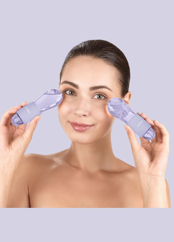 Подвійний масажер для очей Cool&Warm Duo Eye Massager 7в1 purple GESKE (341526238)