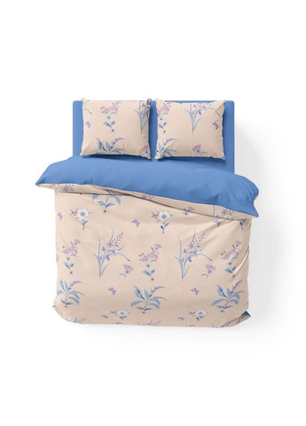 Евро комплект постельного белья Бязь с наволочками 70*70 см, 115 гр/м2 Цветущая магия Бежевый (20110200215) ТЕП (365851675)