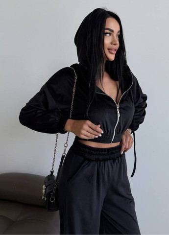 Спортивный костюм с укороченными худыми и брюками палаццо Tik-Tak (322036544)