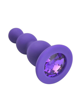 Силіконова пробка анальна Середня м'яка анальна пробка анальна пробка з кристалом чорна No Brand (316684628)