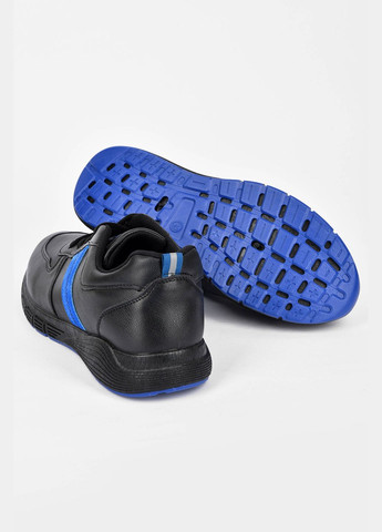 Черные демисезонные кроссовки мужские черного цвета на шнуровке Let's Shop