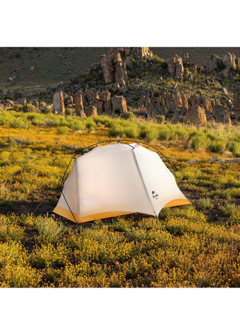 Надлегкий одномісний намет Naturehike NH21ZP003 (Сіро-жовтий) No Brand (332634696)