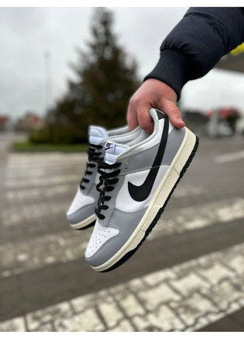 КРОССОВКИ ЖЕНСКИЕ NIKE DUNK LOW LIGHT SMOKE GREY НАЙК СБ ДАНК No Brand серые демисезоны (367170485)