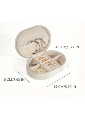 Элегантная бархатная шкатулка для украшений и бижутерии овальной формы нежно голубого цвета, отличный подарок No Brand (326487941)