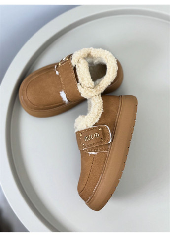 Коричневые повседневные зимние ботинки зимние детские коричневые 1655 No Brand