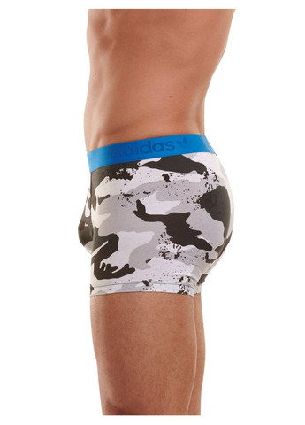 Набор 2 шт боксерки мужские трусы Adidas Originals Mens Trunk Comfort Flex Cotton Black/Camo Prin (338590057)