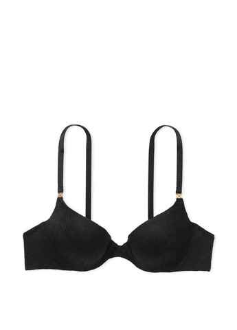 Чёрный бюстгальтер з пуш-ап push-up demi bra черный Victoria's Secret