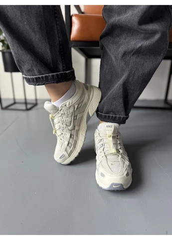Сірі кросівки чоловічі nike p-6000 beige grey violet найк п-6000 демісезон No Brand