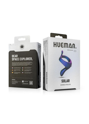 Эрекционное кольцо с вибрацией Vibrerende Strap-On Ring – силикон, аккумулятор, регулируемая посадка Hueman (372737767)