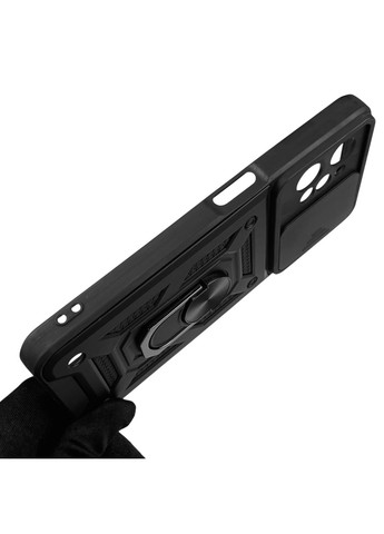 Чохол для C31 броньований з кільцем-тримачем підставкою зі шторкою на реалмі с31 чорний rg1 Realme (366231759)