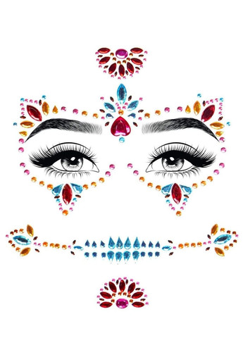 Наклейки для лица DOTD face jewels sticker Leg Avenue (306441575)