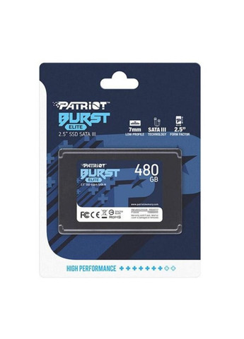 SSD Burst Elite 480GB 2.5" 7mm SATAIII TLC 3D Patriot (314746688)