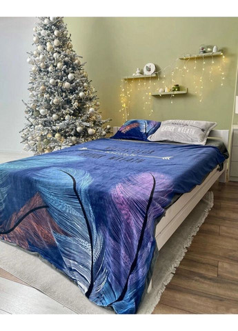 Постельное белье плюшевое полуторное Home 20692 160х215 см DUSHKA (336328655)