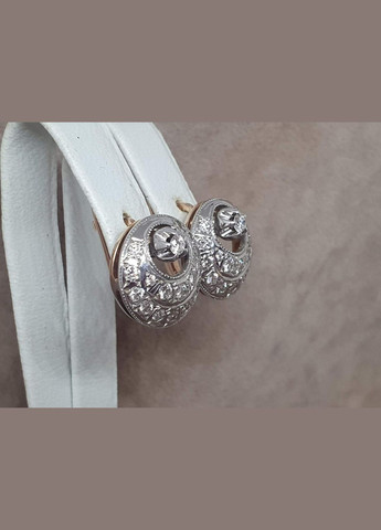 Золотые серьги с бриллиантами. 8В410228336/10 Qvaliz (316131696)