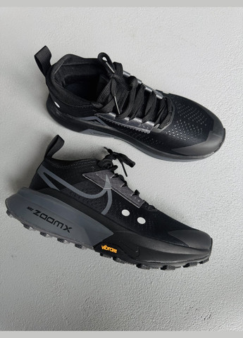 Черные демисезонные кроссовки мужские nike zegama trail 2 zoomx black | найк зегама треил 2 черные No Brand