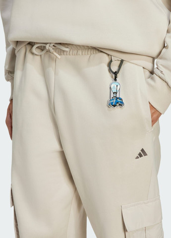 Бежевые спортивные демисезонные брюки adidas