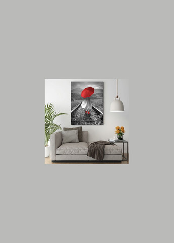 Картина Девочка с красным зонтиком 60x80 см (P0500) Malevich Store (333338920)