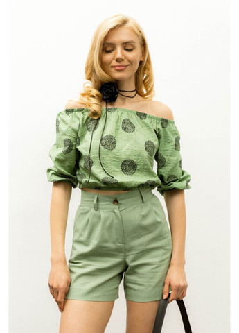 Оливковая блуза-топ 2076.5412 Seventeen