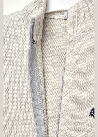 Світло-сірий зимовий кофта дитяча для хлопчика світло-сірого кольору пуловер Let's Shop