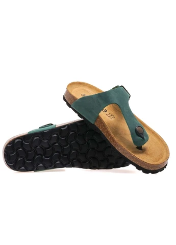 Зеленые шлепанцы женские 10250 verde 5 No Brand