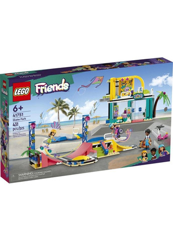 Конструктор Friends Скейт-парк 431 деталь (41751) Lego (281425760)
