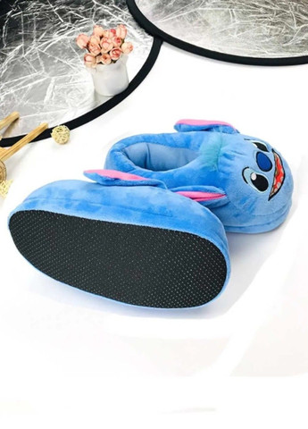 Синие взрослые тапочки кигуруми стич синий Lalapka
