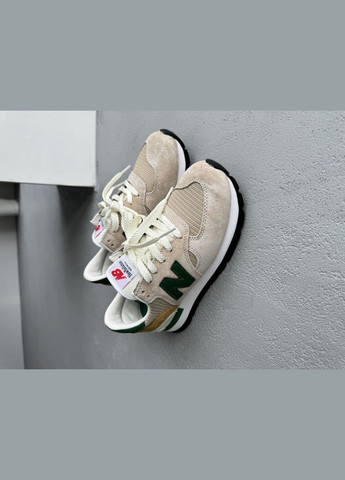 Кроссовки женские и мужские New Balance 574 beige | Нью Беланс 574 бежевый No Brand бежевые демисезоны (316506727)