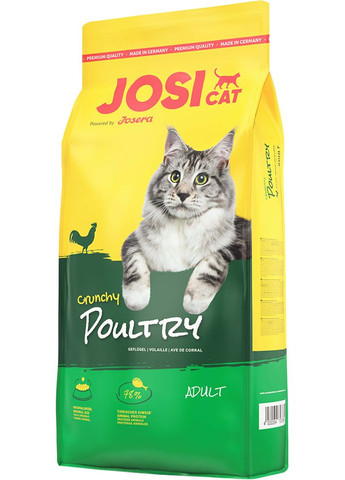 Сухой корм для взрослых кошек Crunchy Poultry 650 г (4032254753407) JosiCat (279562839)