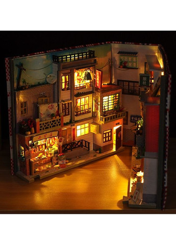 Бук Нук Старинный переулок Book Nook Time Old Alley книжный уголок DIY TC-26 + купол No Brand (362452751)