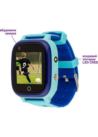 Детские часы телефон GO005 Thermometer 4G WI-FI голубые Amigo (282001391)