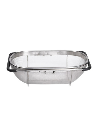 Дуршлаг-сито на раковину из нержавеющей стали для мытья овощей и фруктов с телескопическими ручками ProDobro (364190116)