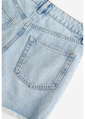 Женские джинсовые шорты с высокой талией Н&М (56890) W38 Голубые H&M (290317118)